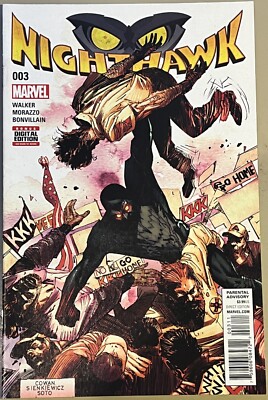 MARVEL COMICS NIGHTHAWK #3 Comic Book 2016 Bonus Digital Edition - Actual Photo