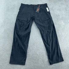 Bass Outdoor Mens All Grounds Cargo Tech Taper Pants 38 Caviar NWT 1073