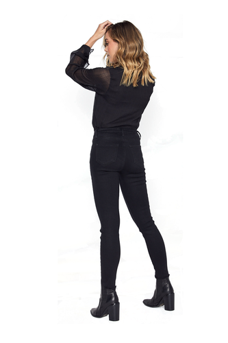 Denim Raw edge hem Jeans - Picture 2 of 8