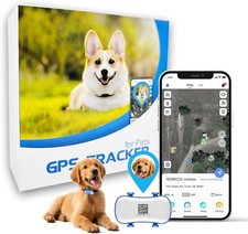 Dog GPS Tracker with Lighting Flash Audible Alarm Anti-Lost Fits all Pet Collars