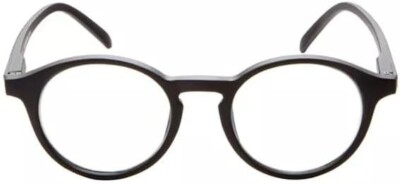 ICU Eyewear Screen Vision 100% Blue Light Filtering Computer Glasses Round Black
