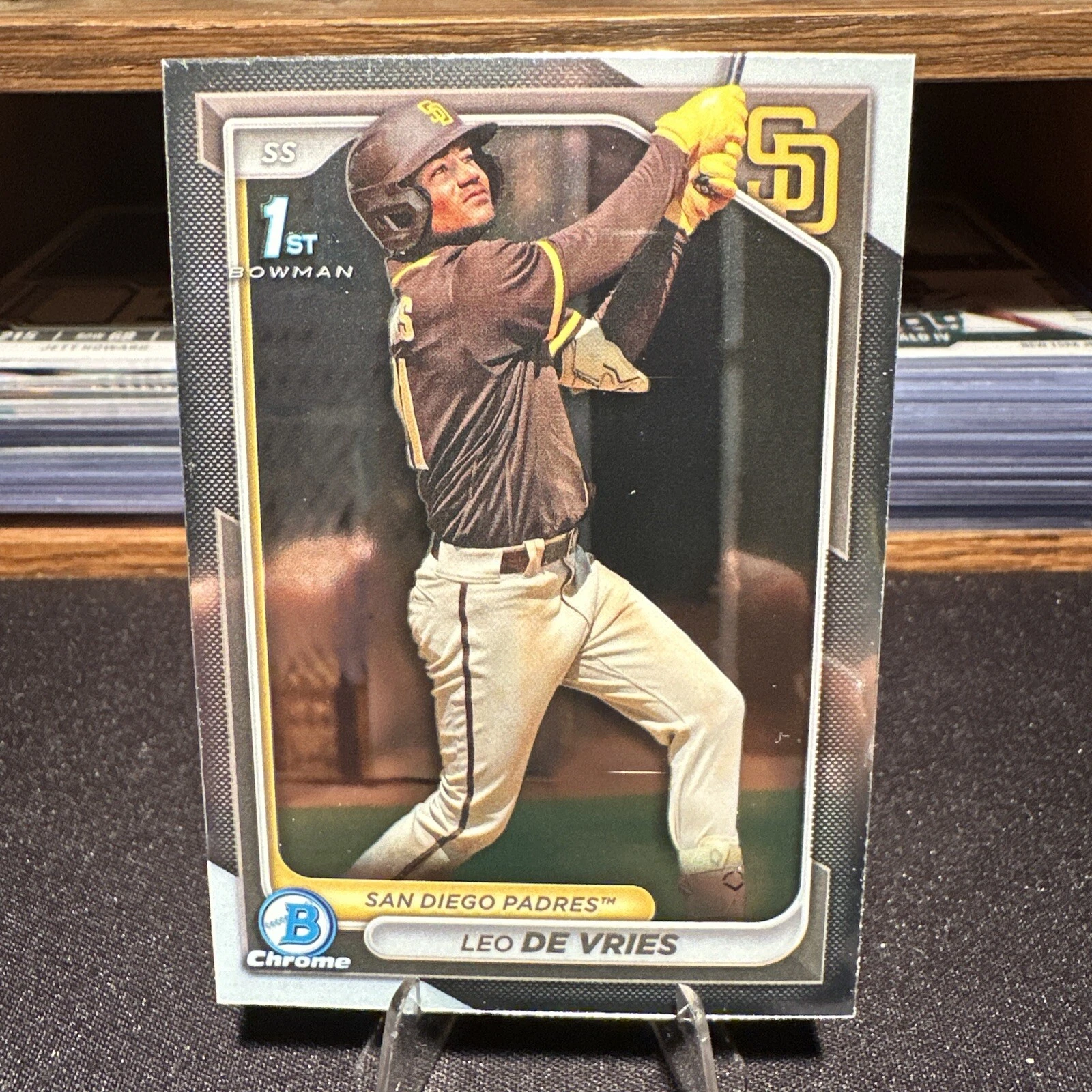 2024 Bowman Chrome Leo De Vries 1st Bowman Card  #BCP-179 Padres