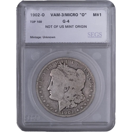 1902-O $1 Morgan Silver Dollar ~ Good - VAM 3/Micro "O"