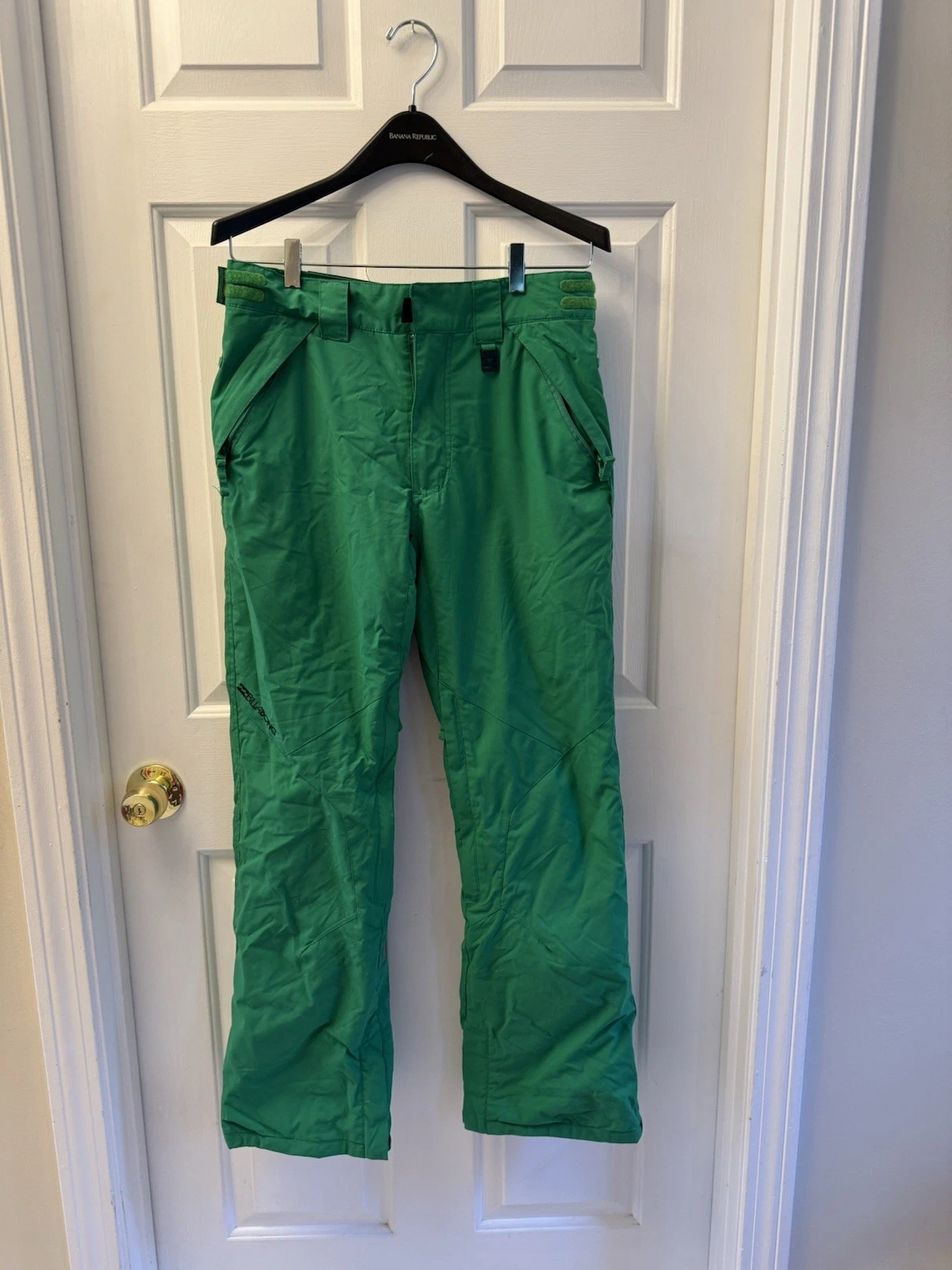 Billabong Ski Snowboard Pants Green Mens M 8K/8K Waterproof Breathable
