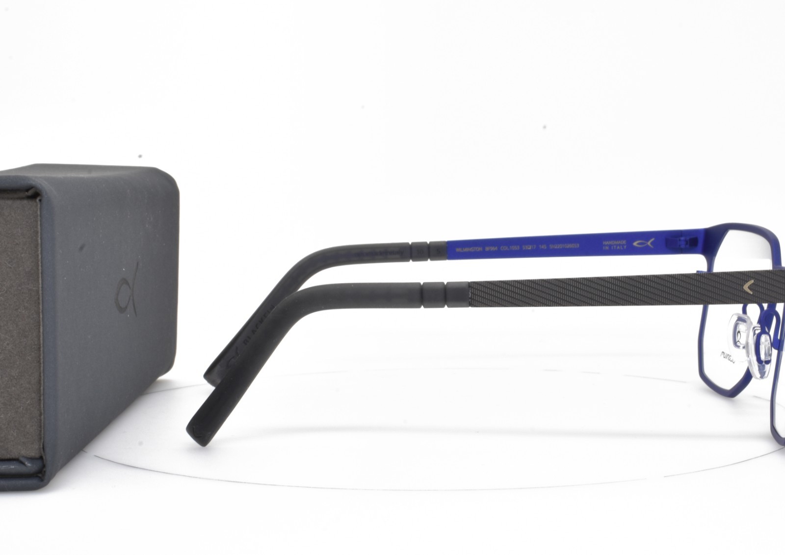 Blackfin Eyeglasses Black Blue Panto Titanium 53-17-145 964 1053