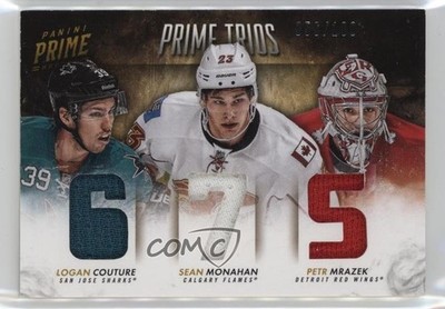 2013-14 Prime Trios /100 Logan Couture Sean Monahan Petr Mrazek Rookie RC s0w