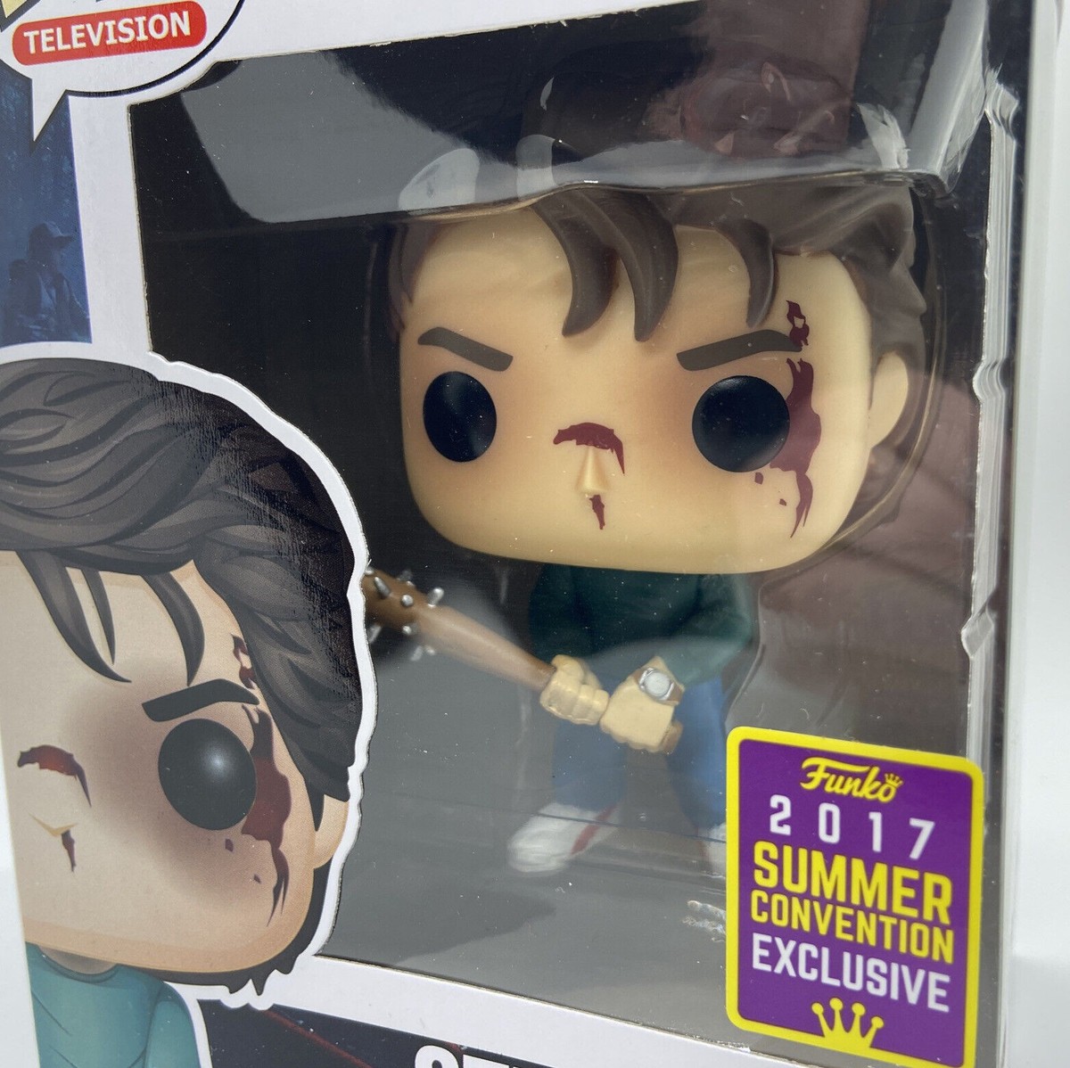 Funko POP Bloody Steve Bat 475 Stranger Things SDCC 2017 Exclusive