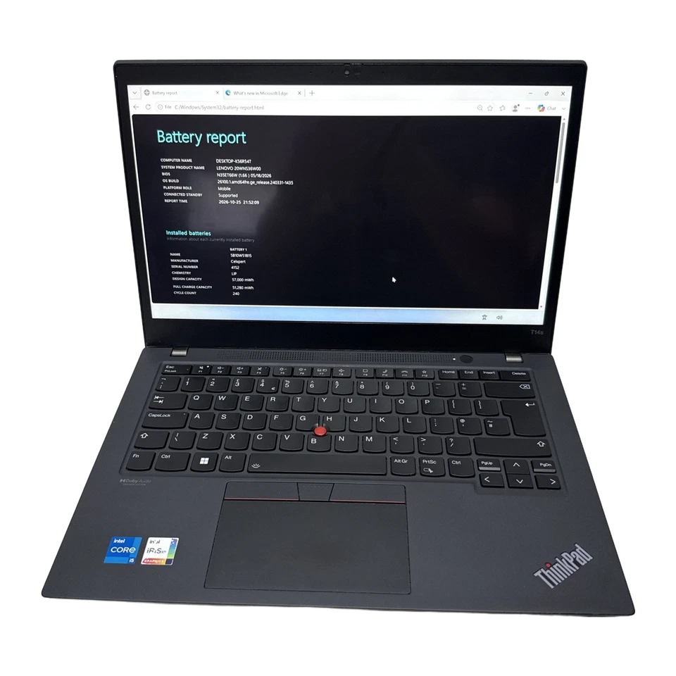 Lenovo ThinkPad T14s G2 · i5-1135G7 · 16GB · 256GB, photo 3 of 5