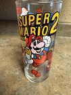 Vintage 1989 Super MARIO Bros 2 Nintendo NES Era Promotional Glass Cup VGC
