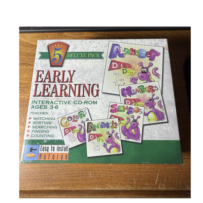 Arc Media Early Learning 5 Deluxe Pack 5 CD-ROM Set SEALED