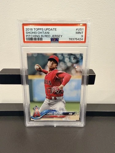 2018 TOPPS UPDATE #US1 SHOHEI OHTANI ROOKIE RC PSA 9