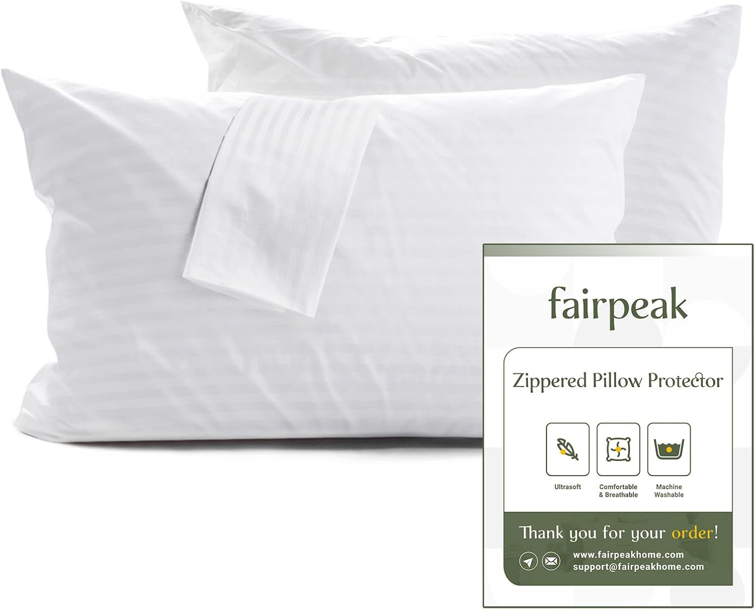 4 Copricuscini 50X80 Professionali con Zip | Protezione Anallergica