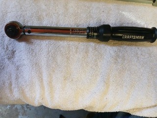 CRAFTSMAN 44593 MICROTORK TORQUE WRENCH 3/8" 44593 9 Made In USA 25 250 Inch Lb