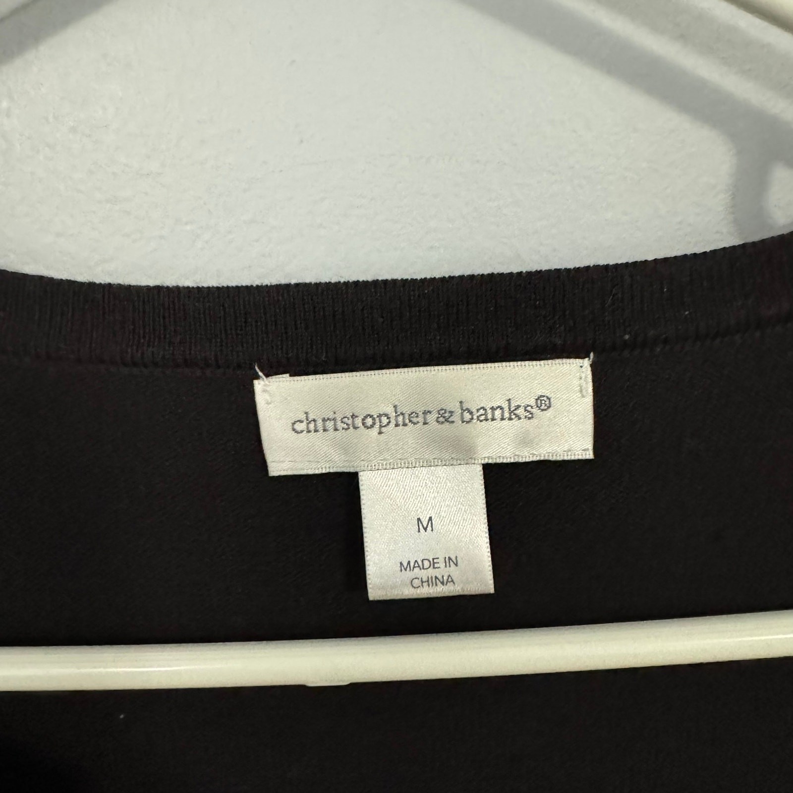 Christopher & Banks Solid Black Button Down Cardi… - image 5