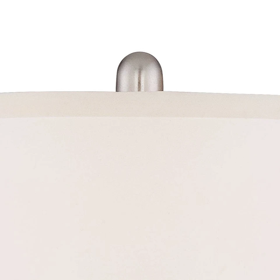 Blair Lámparas de Mesa Tradicionales 25" Alto Juego de 2 Níquel Cepillado con Atenuadores Foto 3 de 4