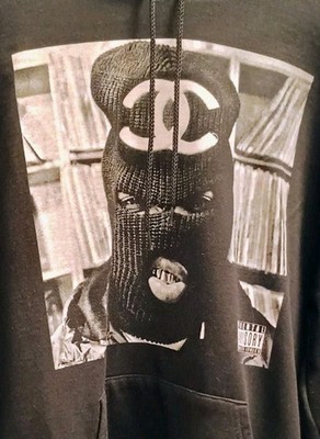 WESTSIDE GUNN GRISELDA MERCH - CHANEL MASK HOODIE L (RARE)