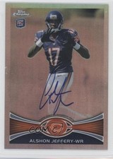 2012 Topps Chrome Refractor Rookie Auto 45/178 Alshon Jeffery #62 Auto 2u8