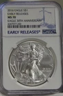 2016 US Silver Eagle $1 NGC MS70 Early Releases