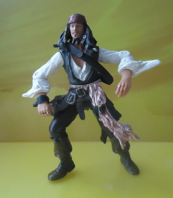 Fluch der Karibik 3,75'' Jack Sparrow Figur Disney Zizzle SCHNELLER KOSTENLOSER VERSAND