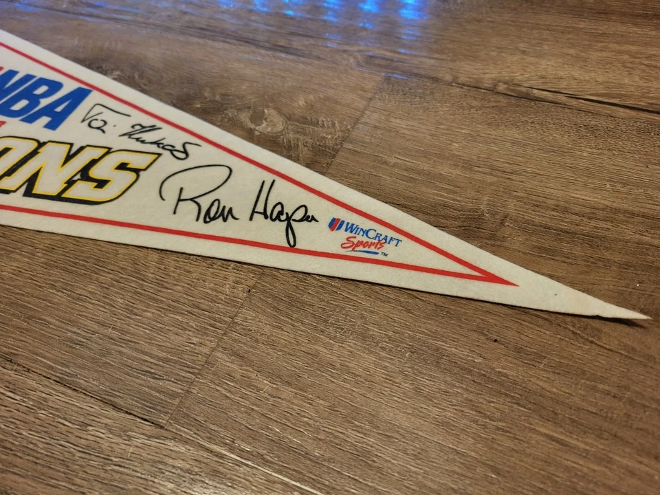 NBA 1998 Campeones Wincrafy Marca Deportiva Vintage Bandera Woth Pegatina FRESCA Foto 4 de 4