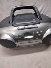 Insignia AM/FM Radio Portable CD Boombox With Bluetooth - Silver NS-BBBT20