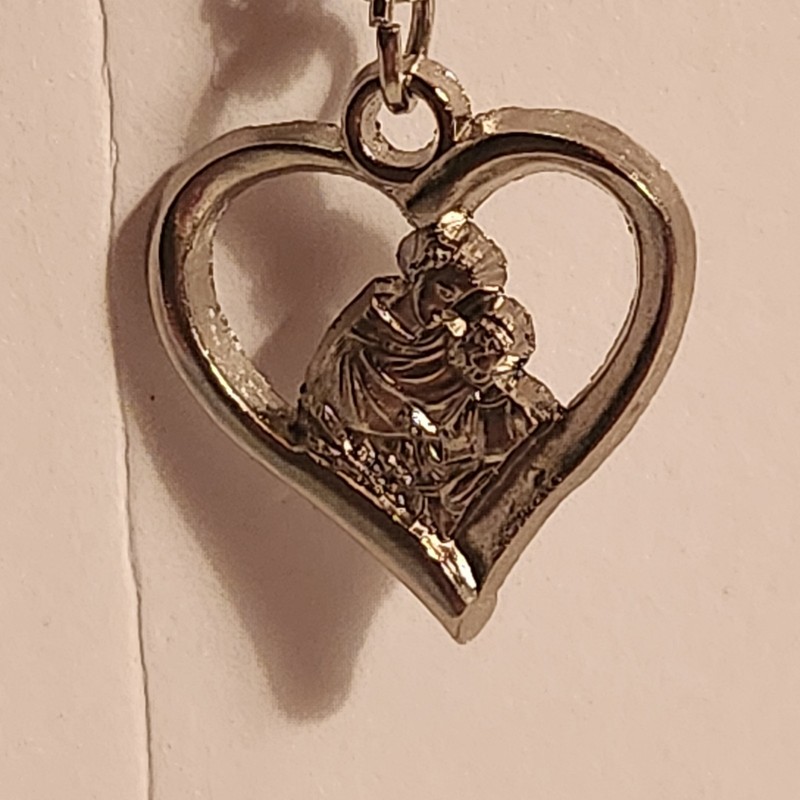 St Jude Religious Silver Necklace Pendant