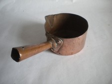 Vintage French Copper Sugar pan 550g looks to be hand crafted very old Artisanal