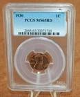 1930 P PCGS MS65RD Lincoln Wheat Cent [075WEJ]