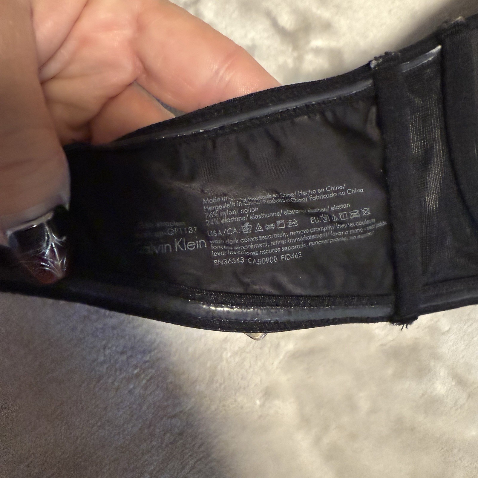 Calvin Klein Strapless, T-Shirt, Push-Up Bra, Black (001), 36B QP1137 thumbnail 5