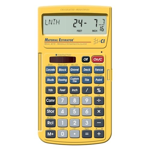 4019 Material Estimator Calculator | Finds Project Building Material Trowels