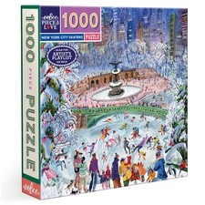 1000 Piece Puzzle - New York City Skaters Jigsaw Puzzle for Adults, Square 23...