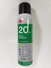 3M  Heavy Duty 20CA Low VOC Spray Adhesive, Clear, Net Wt 15.7 oz, 12/case