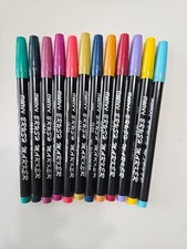 Scrapbook Markers - MK3X - Marvy Brush Markers - 12 Each - Various Colors - New