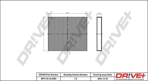 Dr!Ve+ Filter, Innenraumluft U.A. FüR Chrysler, Infiniti, Lancia, Vw-image