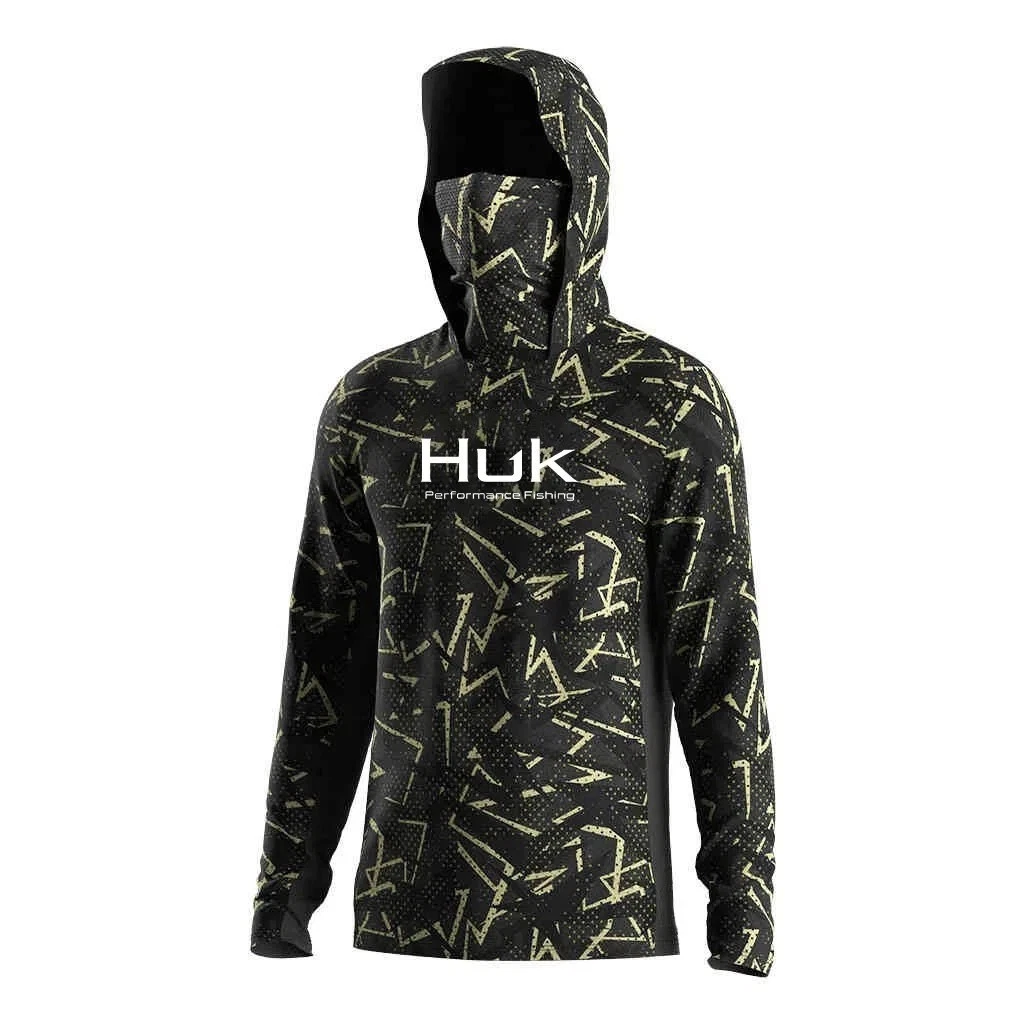 Camisa de pesca con capucha para hombre UPF 50+ protección solar secado rápido manga larga exterior