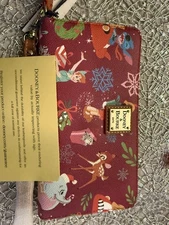 Disney Parks 2023 Mickey And Friends Christmas Wallet Dooney & Bourke New w Card