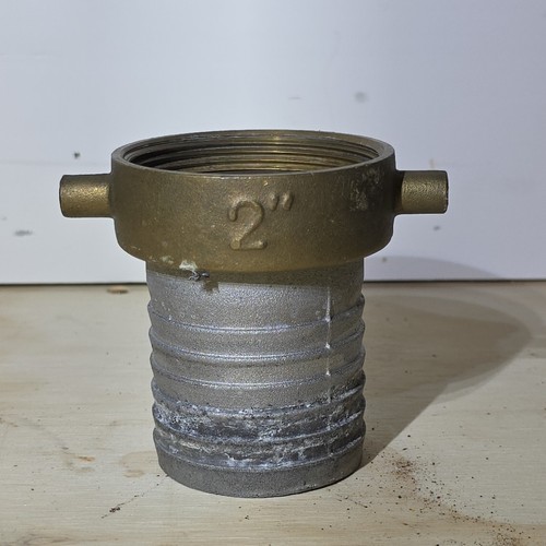 Female Short Shank Coupling With Brass Nut 2" Aluminum Rubber O-Ring