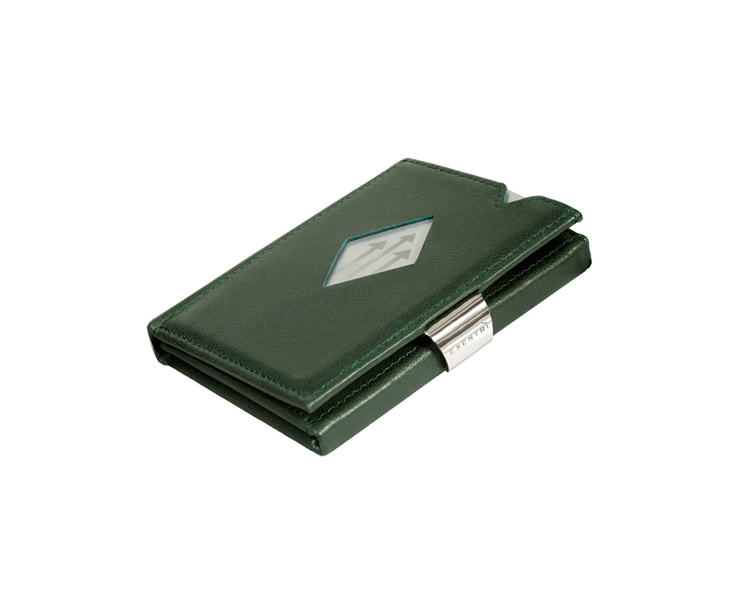 как выглядит Exentri RFID GREEN Wallet Cards Holder Genuine Leather Design in Norway фото