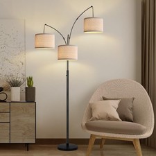 Floor Lamp Dimmable 3 Lights 3000LM Super Bright Arc Floor Lamps for Living Room