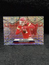 2024 Panini Mosaic Xavier Worthy NFL Debut Mosaic Prizm #285 Kansas City Chiefs