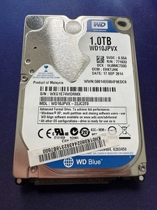 WD Blue 1TB 2,5" SATA III 6G HDD 5.4K WD10JPVX-22JC3T0