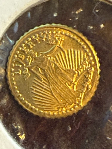 Mini St Gaudens Style Gold Coin 22K Fractional Gold Liberty Design