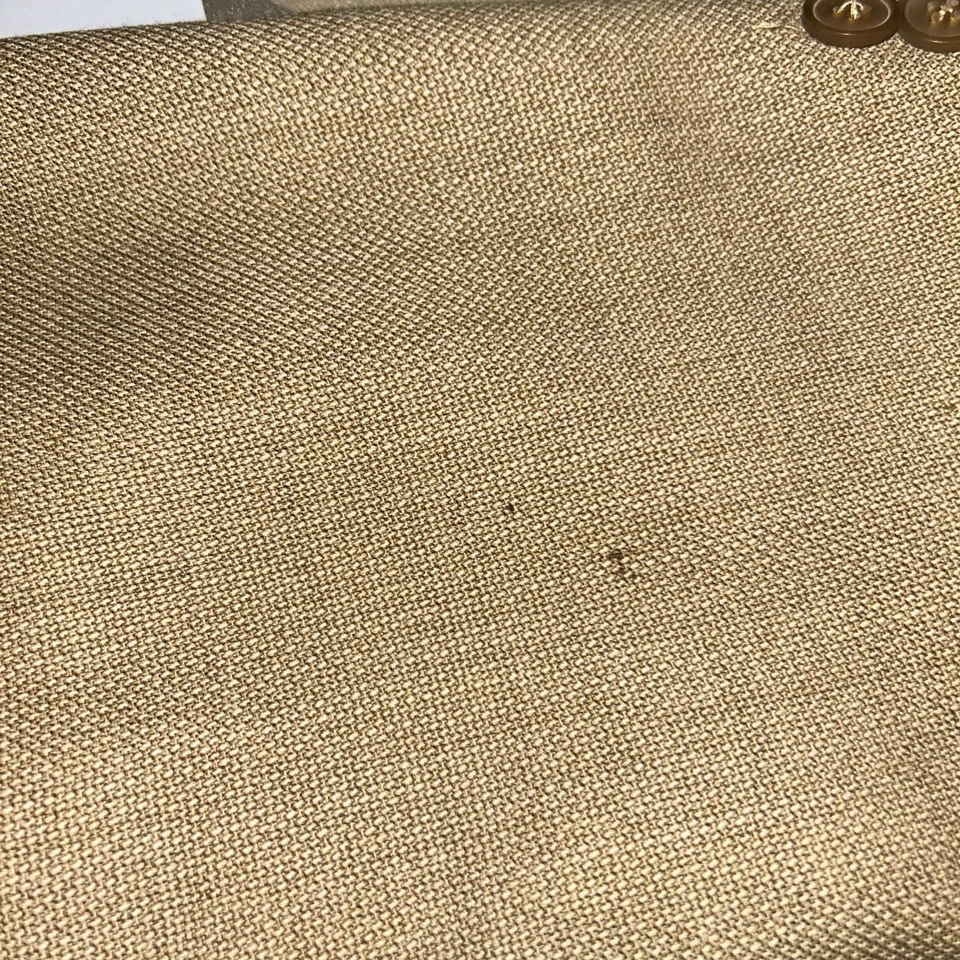 Ungaro Homme Mens Beige 100% Wool Suit Blazer Jacket Size 54R - Image 3 of 4