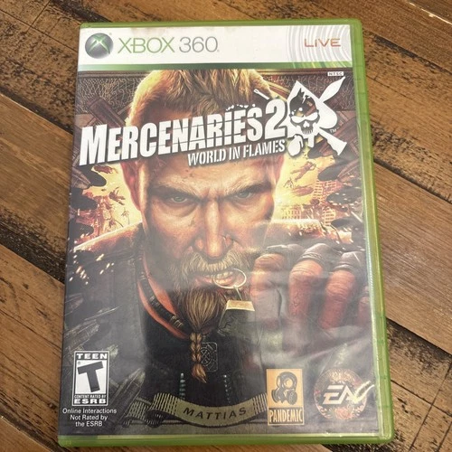 Mercenaries 2: World in Flames (Microsoft Xbox 360, 2008) CIB Complete In Box