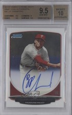 2013 Bowman Draft Chrome Prospect JP Crawford #BCA-JC BGS 9.5 GEM MINT Auto 2m4