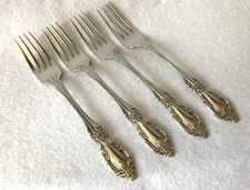 4  Oneida Deluxe Stainless  RAPHAEL   Dinner Forks