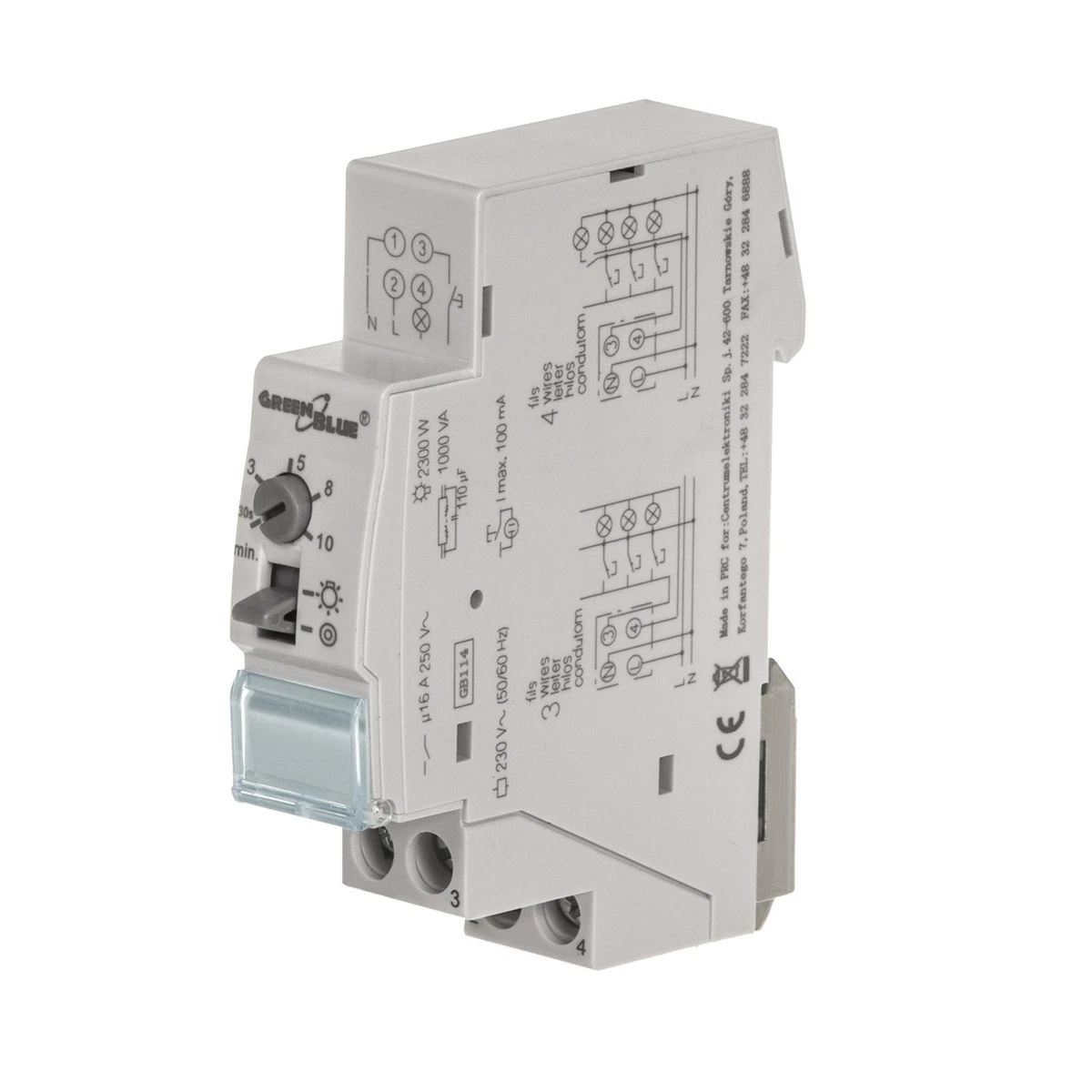 LaBlanc - ALC18 Interruttore Temporizzato Meccanico Per Luci Scale Rele Elettronico Ac 220 240v 16a Per Illuminazione Di Corridoi E Scale Di Casa 84672152
