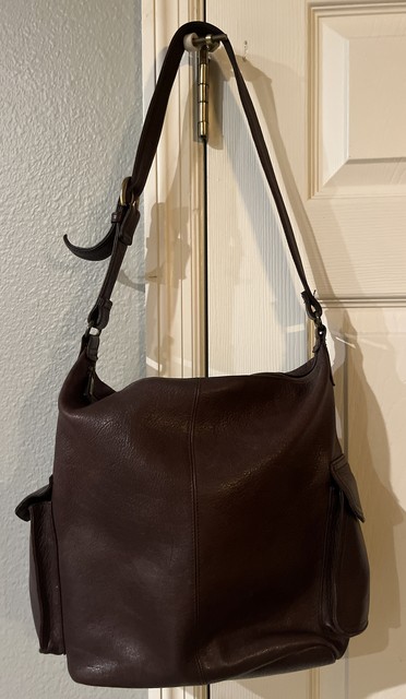 FOSSIL Tan Pebbled Leather Medium Shoulder Bag Purse Side Snap Pockets 75082 FOSSIL Tan Pebbled Leather Medium Shoulder Bag Purse Side Snap Pockets 75082