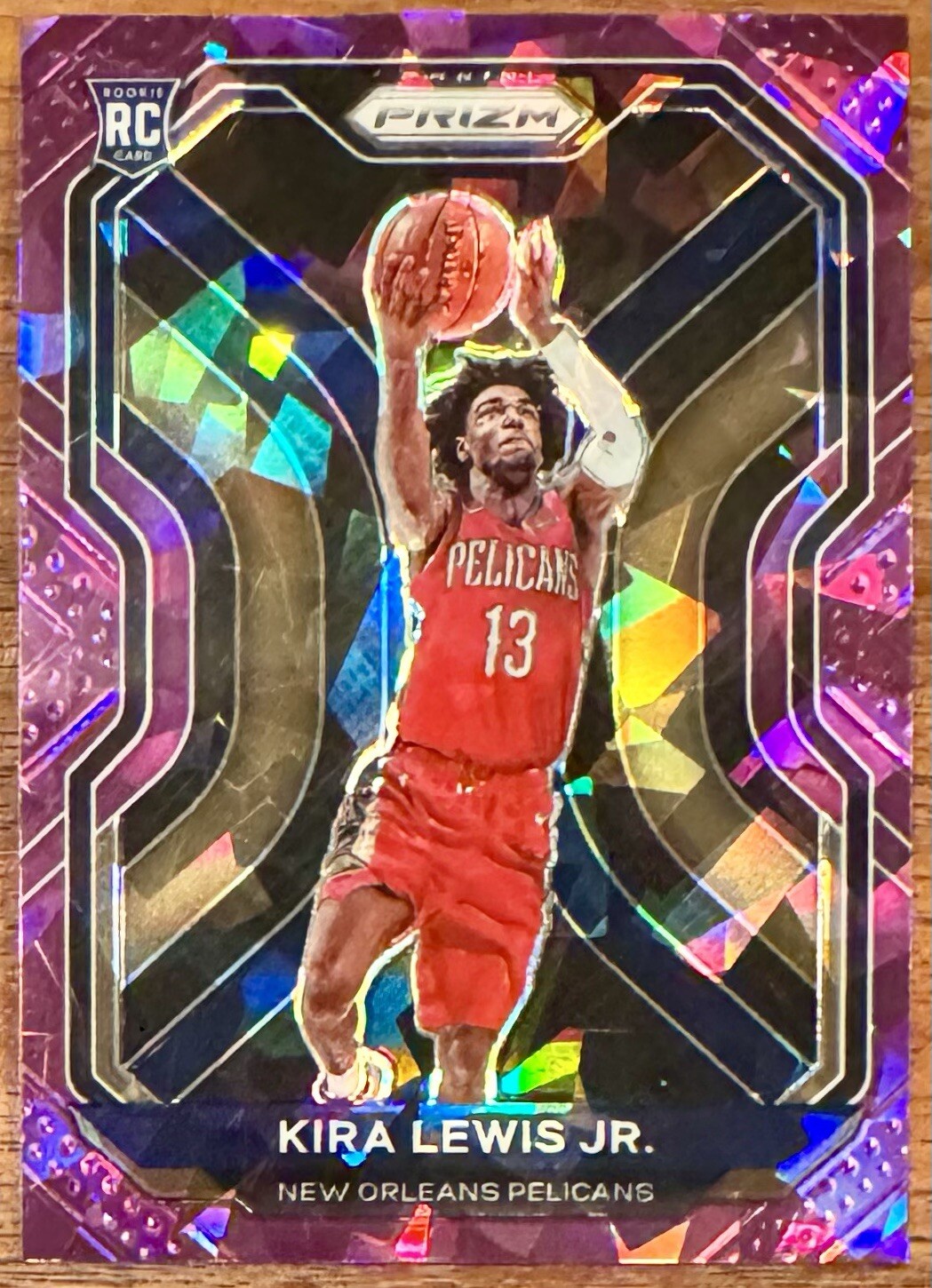 2020-21 Panini Prizm Prizms Purple Ice #272 Kira Lewis Jr. /175 RC SP | Pelicans
