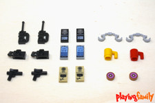 LEGO CITY, Polizei Zubehör, Donut, Strafzettel, Polizeimarke ..., 18 LEGO®-Teile